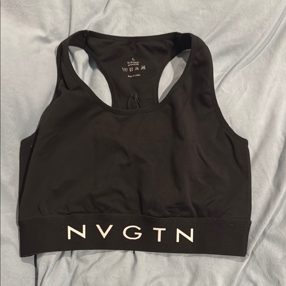 NVGTN Black Sports Bra